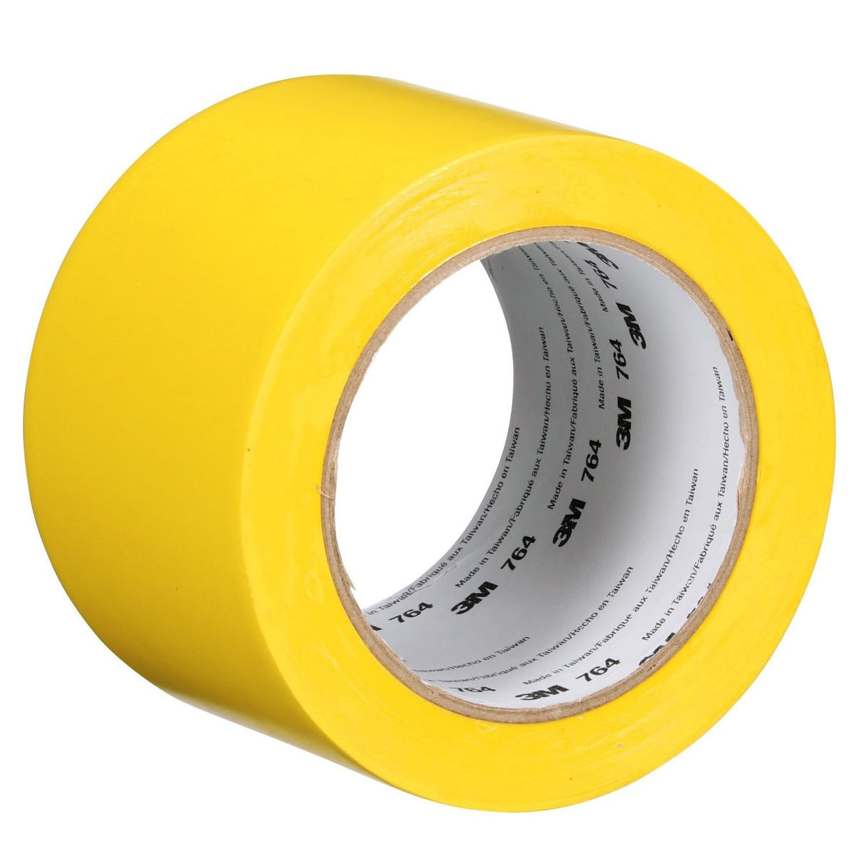 3M 764 General Purpose Vinyl Tape, Yellow, 3 in x 36 yd, 5 mil (43179) (7000123864) (12 Pack) - 6