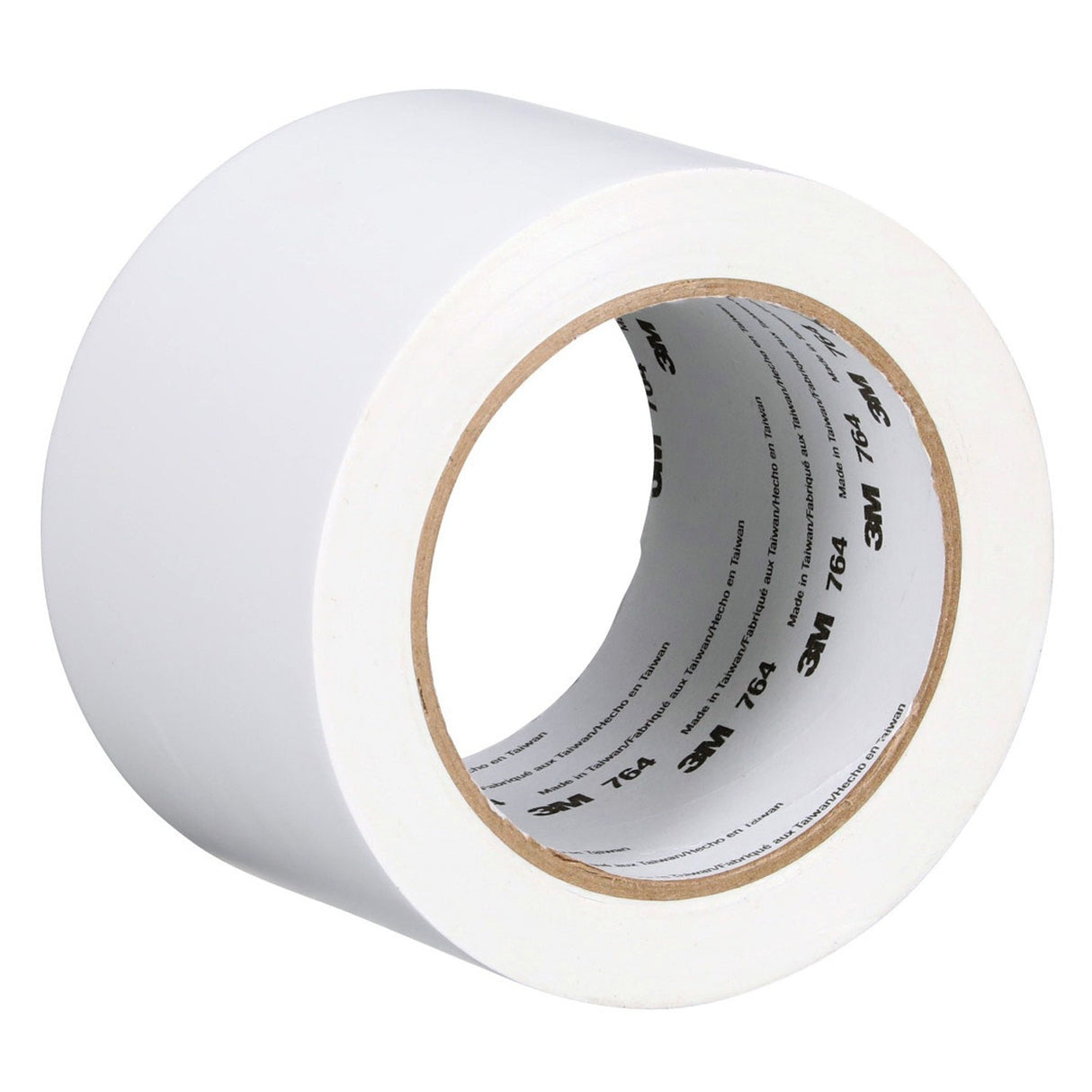3M 764 43183 General Purpose Vinyl Tape, White, 5 mil, 3 in x 36 yd, Floor Marking, Color Coding (7000123865) (12 Pack) - 4