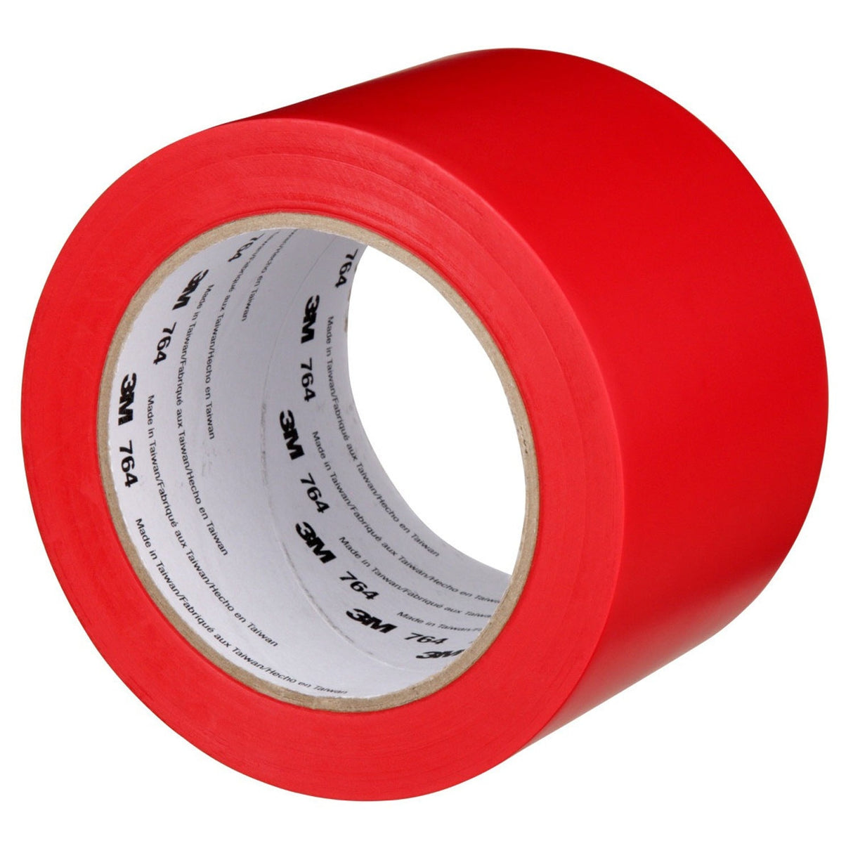 3M 764 General Purpose Vinyl Tape, Red, 3 in x 36 yd (7000123885) (12 Pack) - 2