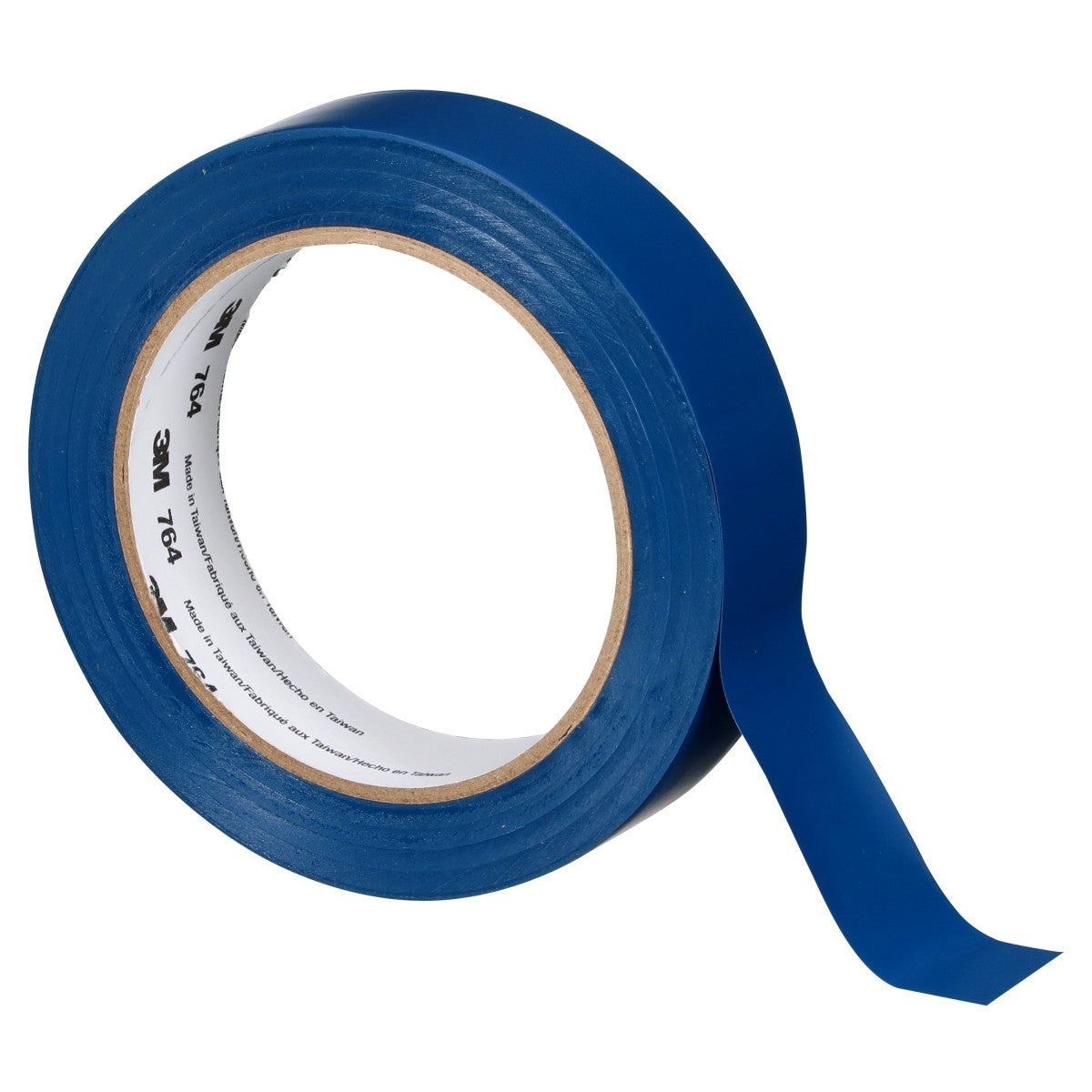 3M 764 General Purpose Vinyl Tape, Blue, 1 in x 36 yd, 5 mil (43431) (7000123887) (36 Pack) - 2