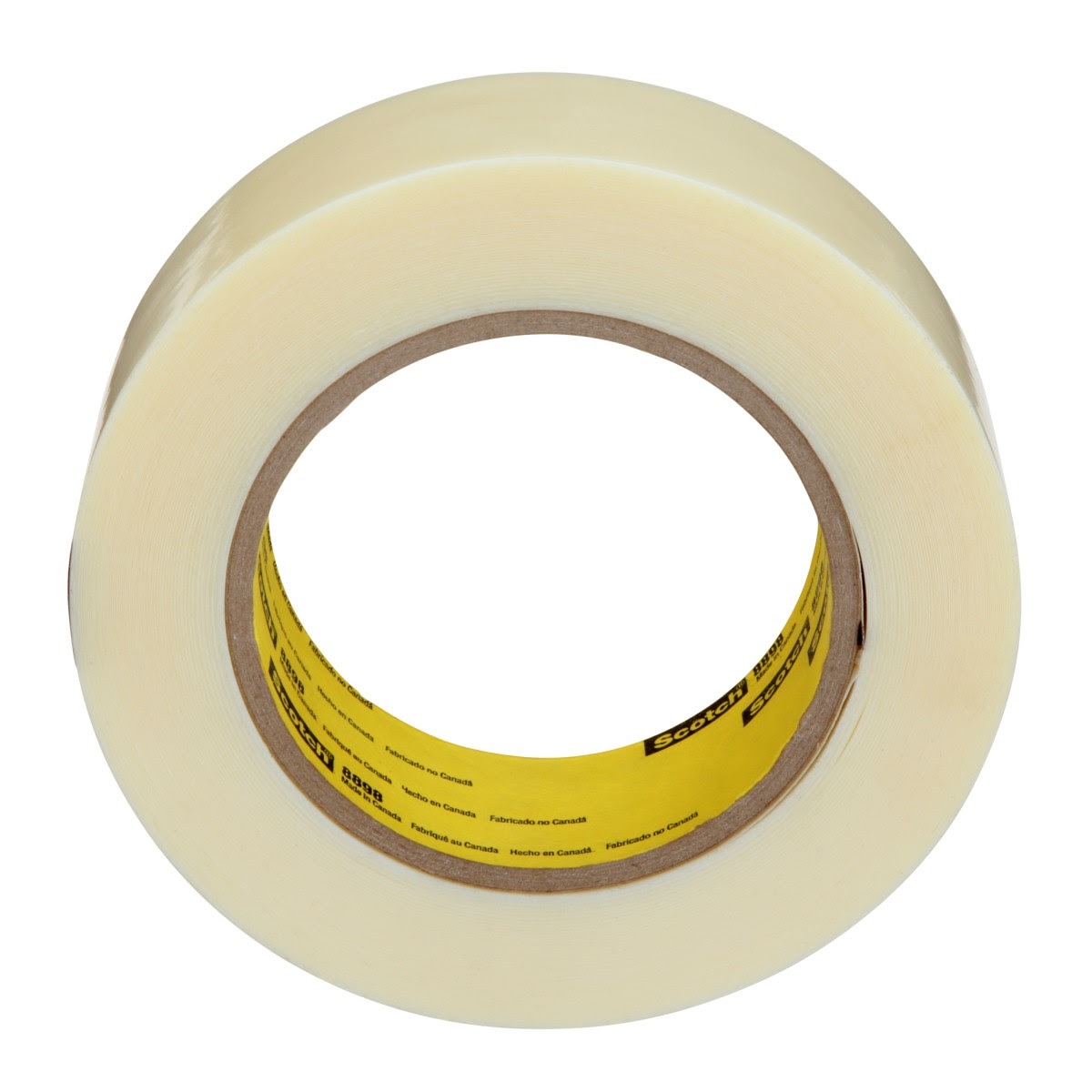 3M 8898 Scotch Strapping Tape, Ivory, 36 mm x 55 m, 4.6 mil (7000123957) (24 Pack)