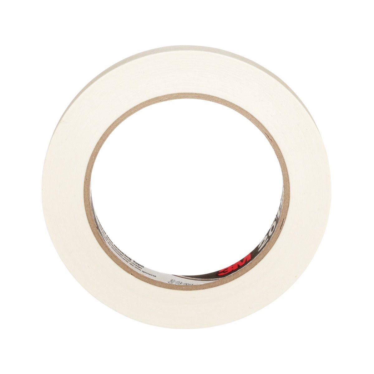 3M 201+ General Use Masking Tape, Crepe Paper, Tan, 12 mm x 55 m, 4.4 mil (7000124879) (72 Pack) - 3
