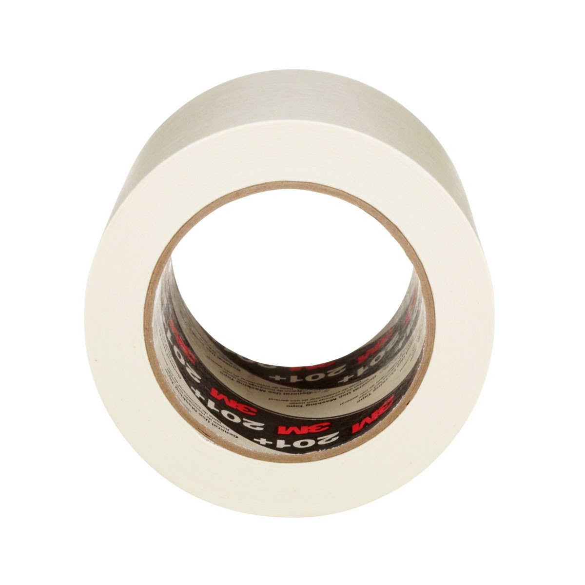3M 201+ General Use Masking Tape, Crepe Paper, Low Unwind, Clean Removal, Easy Tear, Resist Slivering, Tan, 96 mm x 55 m, 4.4 mil (7000124885) (8 Pack) - 7
