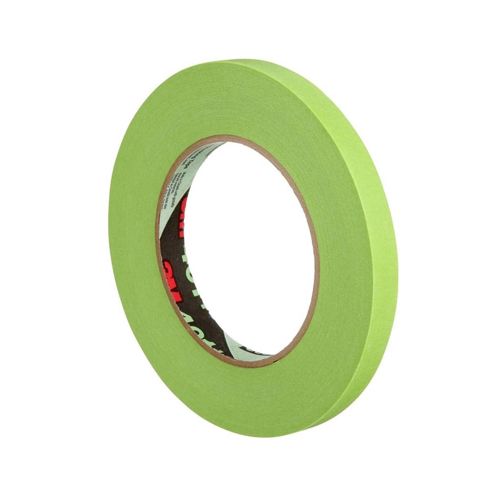 3M 401+ High Performance Green Masking Tape , 12 mm x 55 m 6.7 mil (7000124894) (48 Pack) - 3