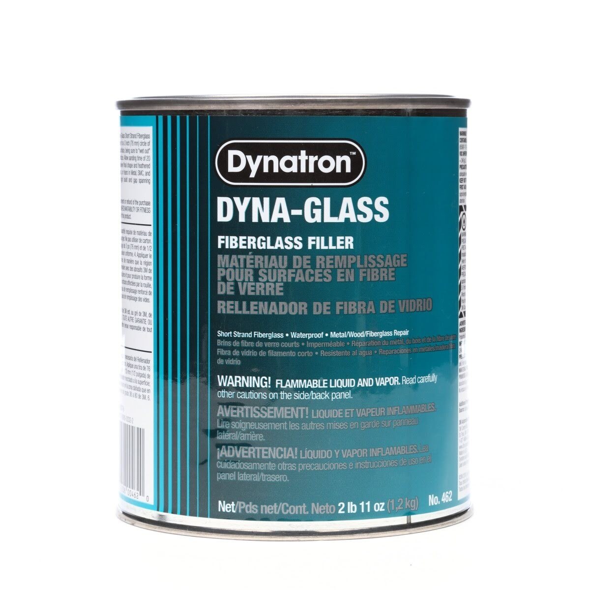3M Dynatron Dyna-Glass Short Strand Fiberglass Filler, Green, 1 qt (00462) (7000125048) (12 Pack)