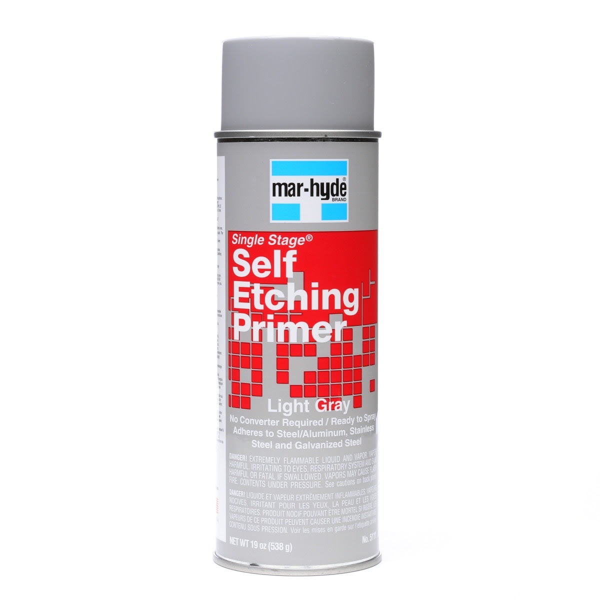 3M 5111 Mar-Hyde Single Stage Self-Etching Primer Aerosol, 19 oz Net Wt (7000125080) (6 Pack)