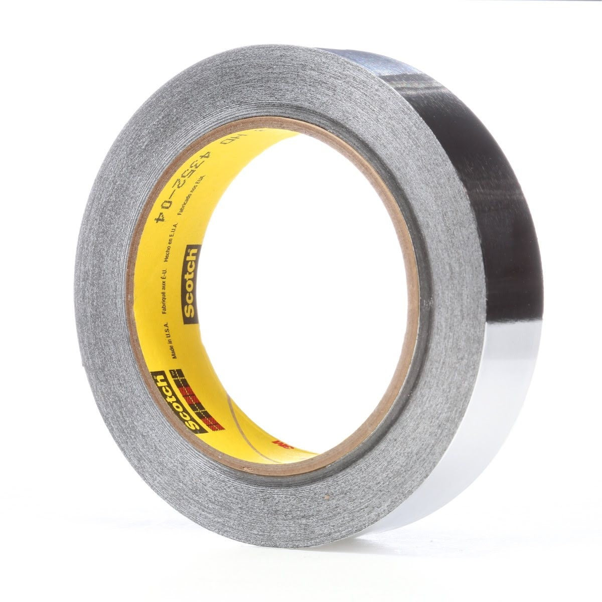 3M 433 Scotch High Temperature Aluminum Foil Tape, Silver, 1 in x 60 yd, 3.6 mil (7000125097) (36 Pack) - 2