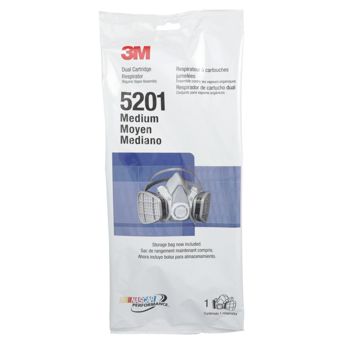 3M 66070 Half Facepiece Disposable Respirator Assembly 5201, Organic Vapor, Medium (7000126026) (12 Pack) - 9