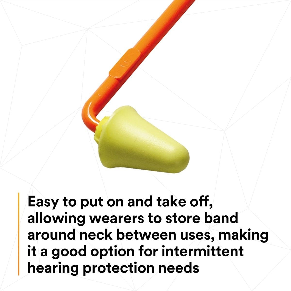 3M 320-1000 E-A-R 28 Banded Hearing Protectors, NRR 28 dB, Orange Yellow (7000127170) (100 Pack) - 5