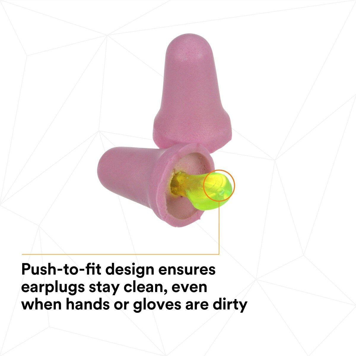 3M P2000 No-Touch Foam Earplugs, Uncorded, NRR 29 dB, Bell Shaped, Purple (7000127180) (400 Pack) - 3