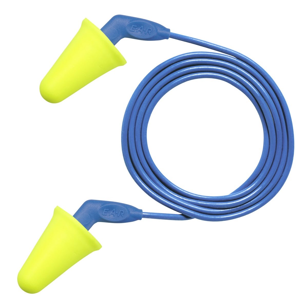 3M 318-4001 E-A-R Push-Ins SofTouch Corded Earplugs, Blue Yellow, NRR 31 dB (7000127215) (2000 Pack)