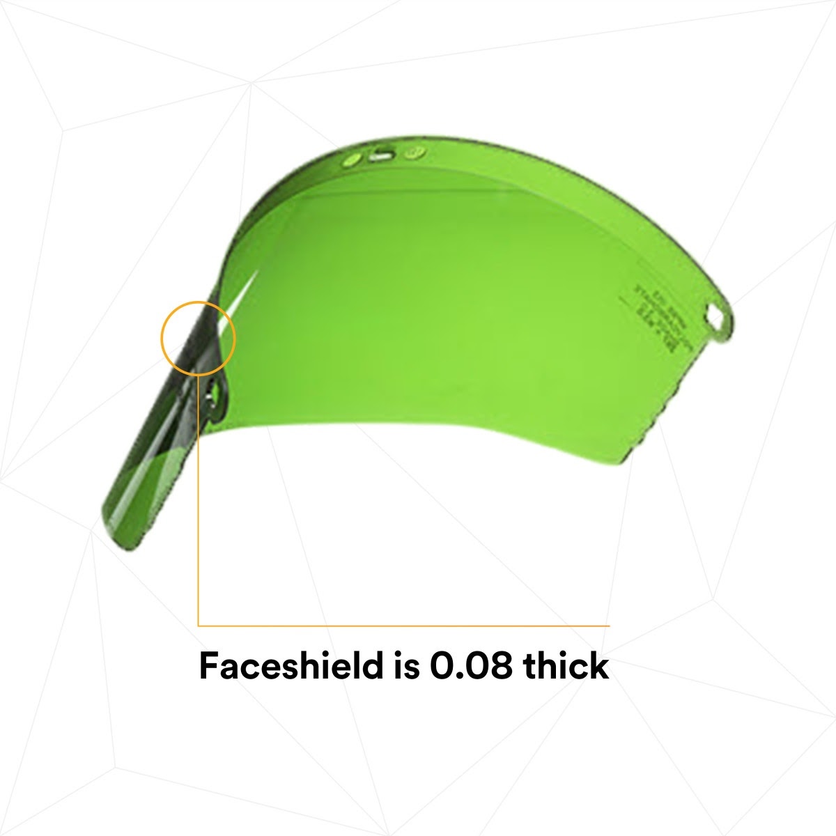 3M 82705-10000 W96IR3 Polycarbonate Faceshield Window, Shade 3.0 (7000127240) (10 Pack) - 6