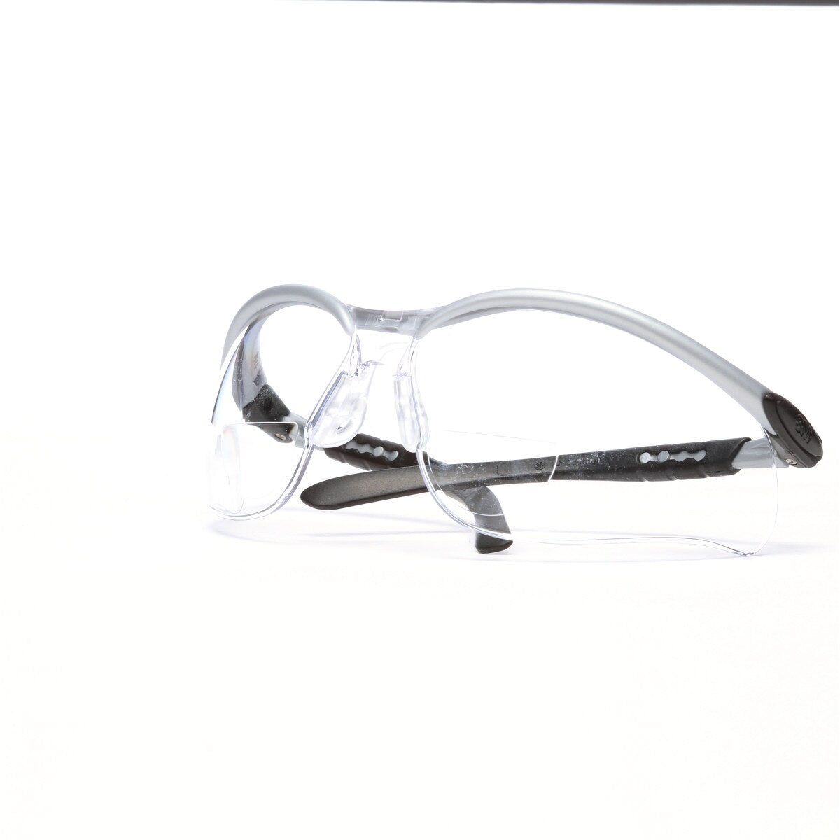 3M 11374-00000-20 BX Reader Safety Glasses, +1.5 Diopter, Anti Fog Anti Scratch Clear Lens, Silver Frame (7000127490) (1 Pair) (20 Pack) - 9