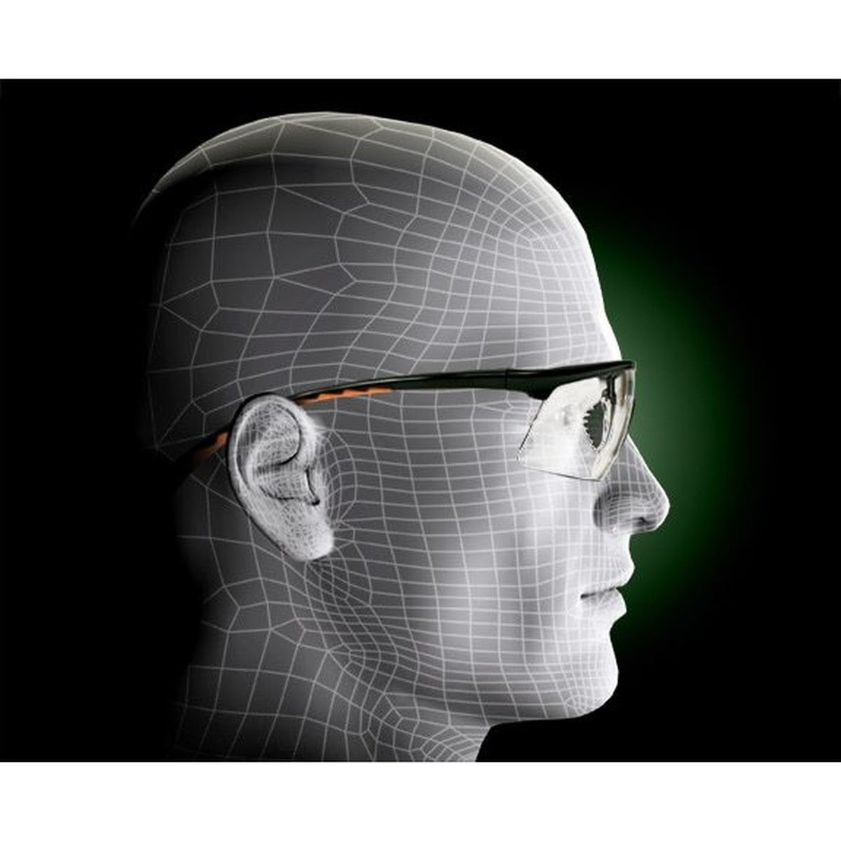 3M 12261-00000-20 Privo Protective Eyewear Clear Anti-Fog Lens, Black Frame (7000127535) (20 Pack) - 5