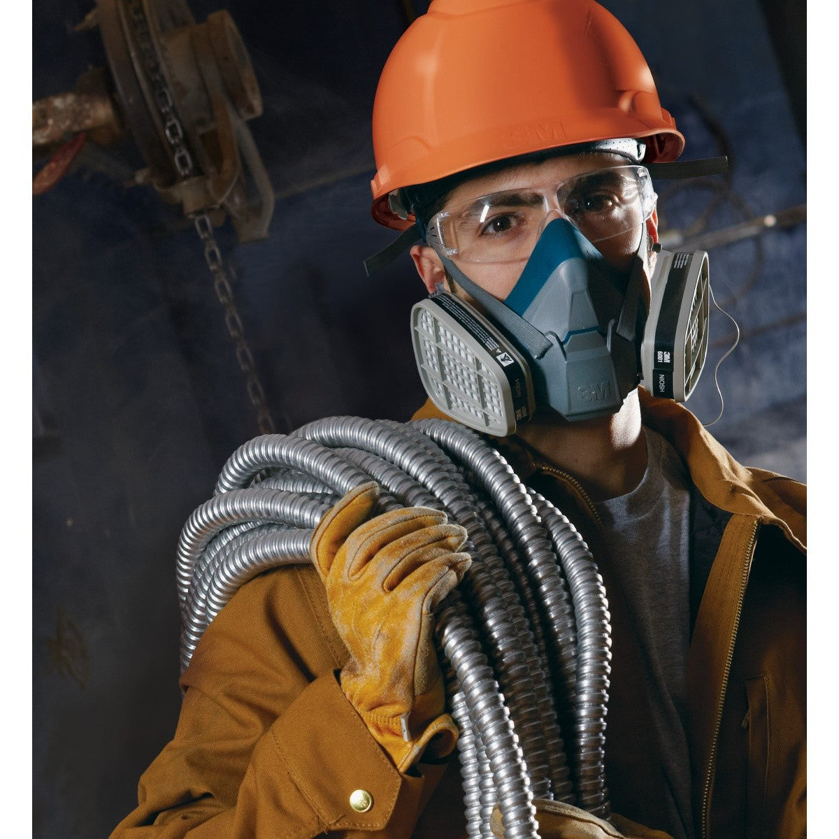 3M 6502 Rugged Comfort Half Facepiece Reusable Respirator, NIOSH, Cool Flow Valve, Silicone Faceseal, Medium (7000128238) (10 Pack) - 5