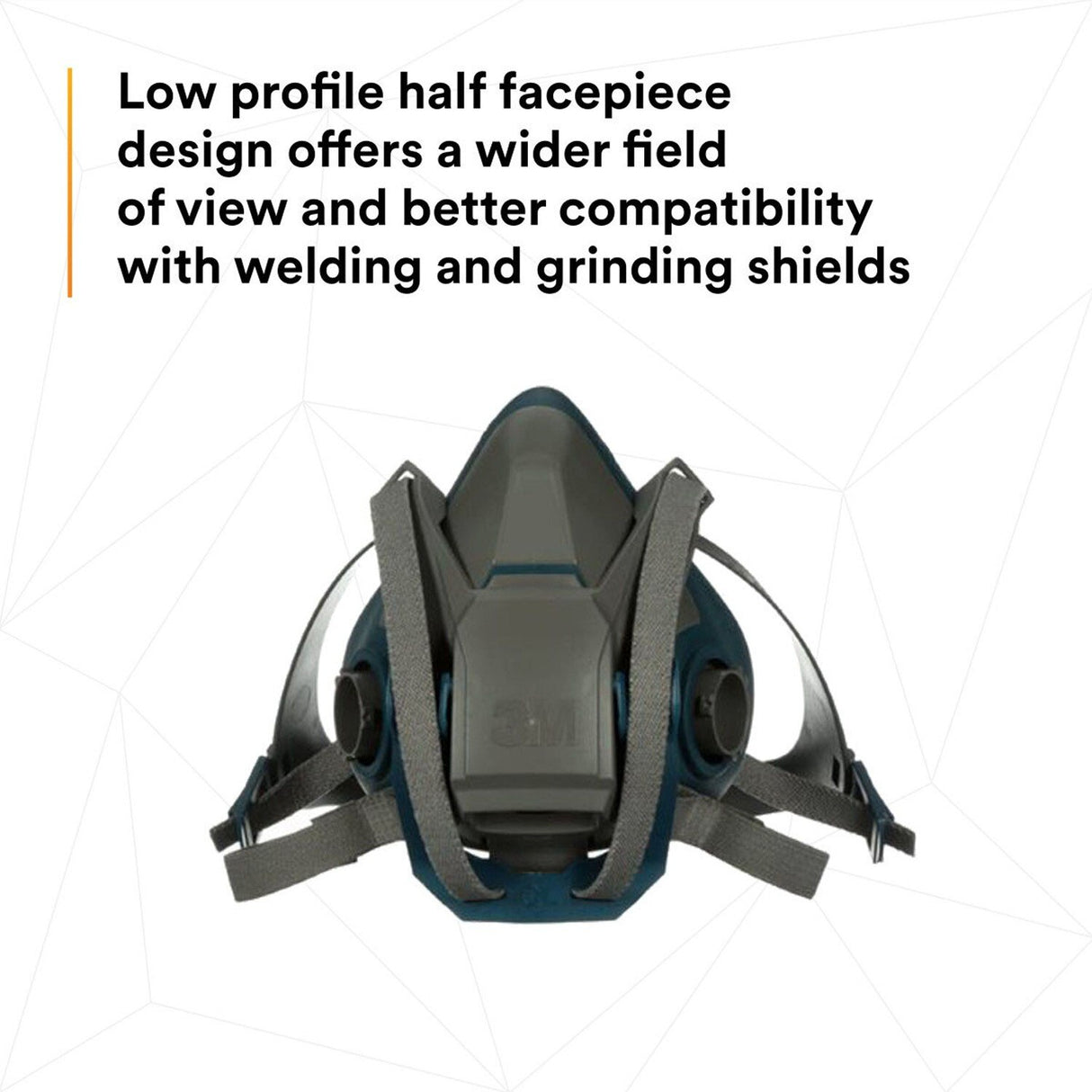 3M 6502QL Rugged Comfort Quick Latch Half Facepiece Reusable Respirator, Medium, Bayonet Connection, Cool Flow Valve, Silicone Face Seal (7000128239) (10 Pack) - 8