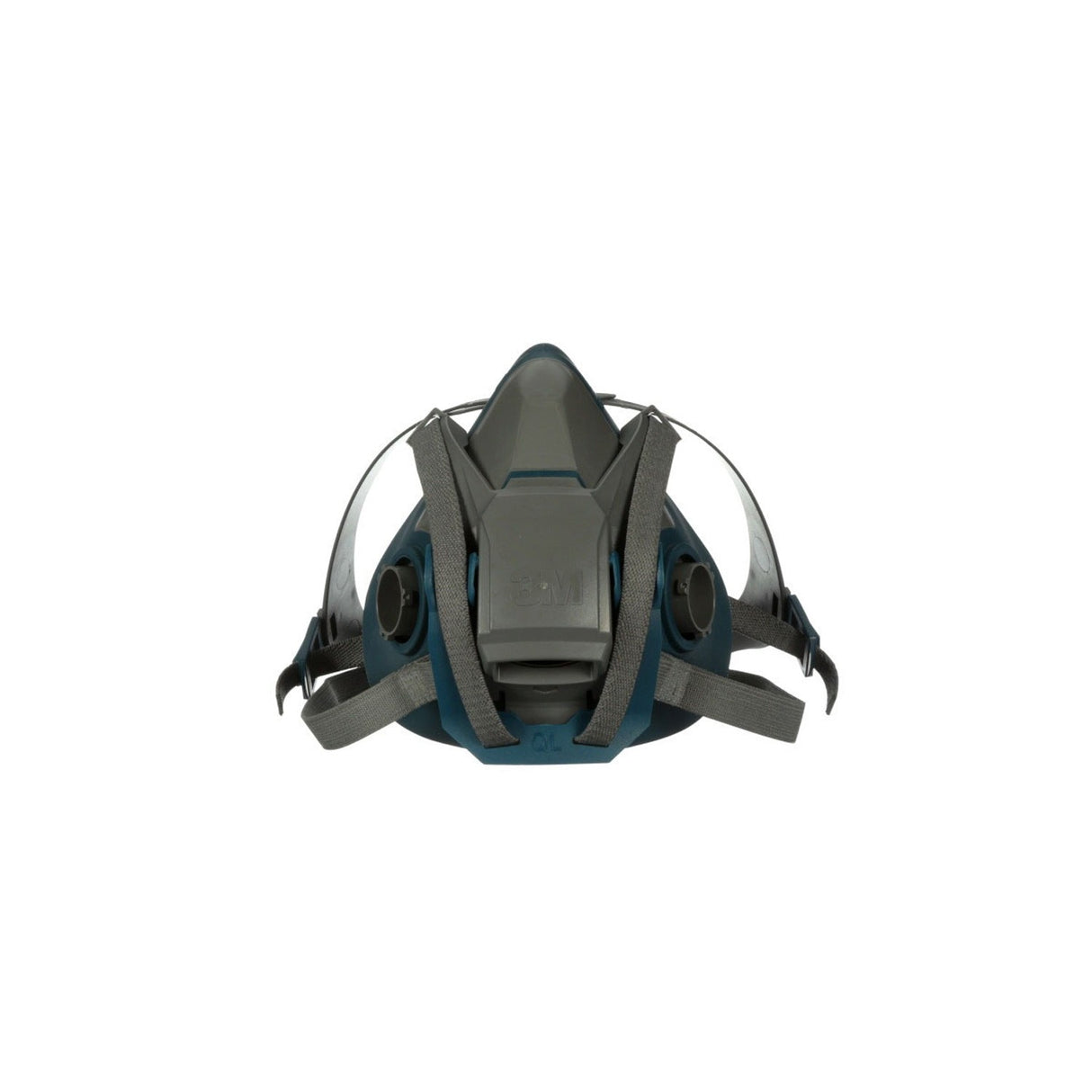 3M 49492 Rugged Comfort Quick Latch Half Facepiece Reusable Respirator, Large, Gray, Silicone Face Seal, Bayonet Connection, Cool Flow Valve (6503QL) (7000128241) (10 Pack)