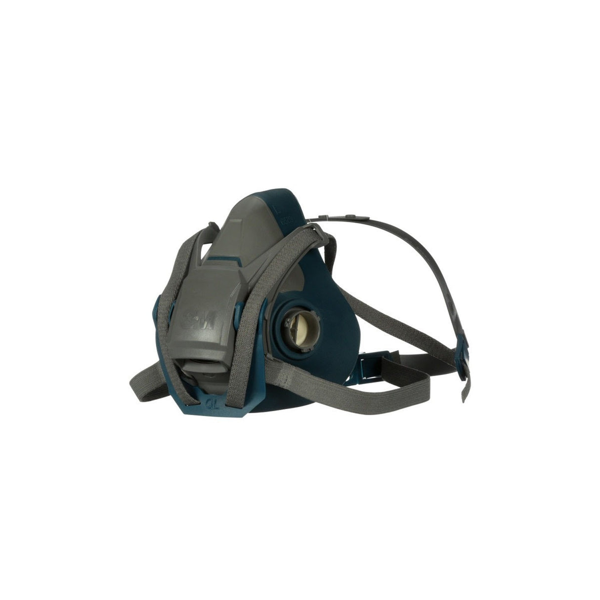 3M 49492 Rugged Comfort Quick Latch Half Facepiece Reusable Respirator, Large, Gray, Silicone Face Seal, Bayonet Connection, Cool Flow Valve (6503QL) (7000128241) (10 Pack) - 2