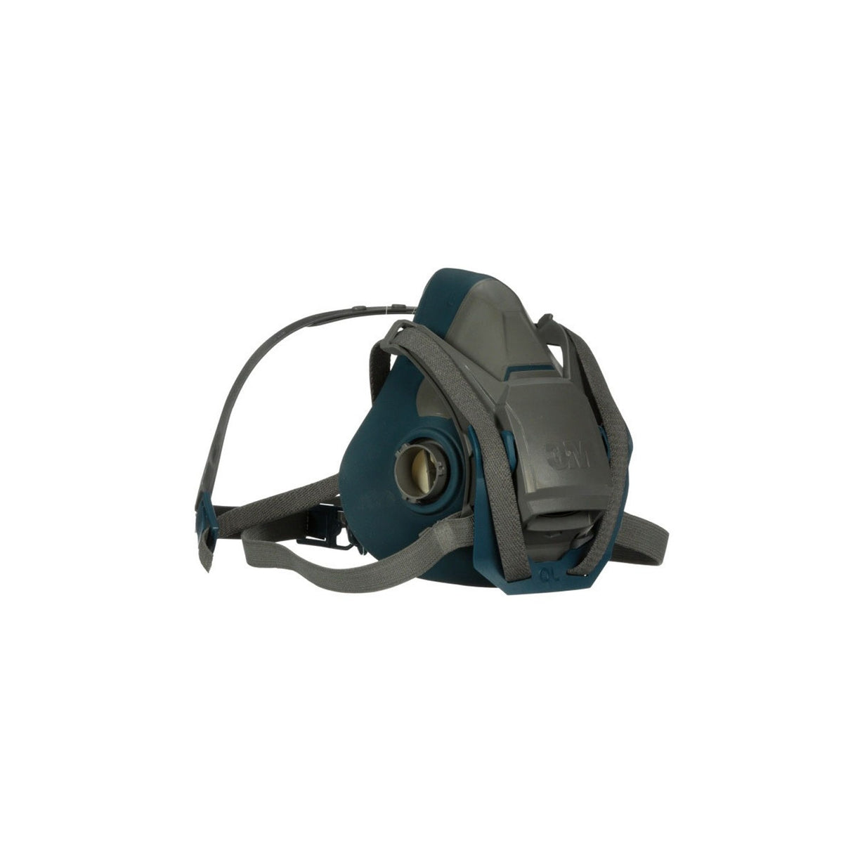 3M 49492 Rugged Comfort Quick Latch Half Facepiece Reusable Respirator, Large, Gray, Silicone Face Seal, Bayonet Connection, Cool Flow Valve (6503QL) (7000128241) (10 Pack) - 3