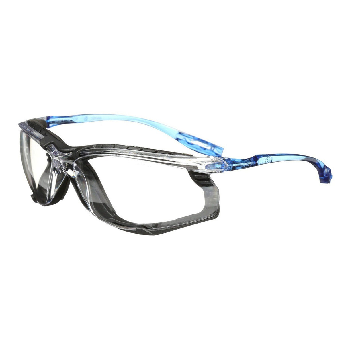 3M 11872 Virtua Safety Glasses, Anti-Fog, Clear Lens, Blue Frame, Removable Foam Gasket, Cord Control System, ANSI Z87 (7000128259) - 2