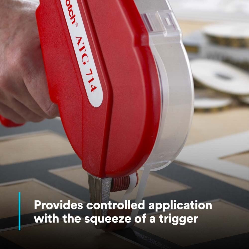 3M 7000131619 ATG Adhesive Applicator for 1/4 inch ATG Tape, Red - 6