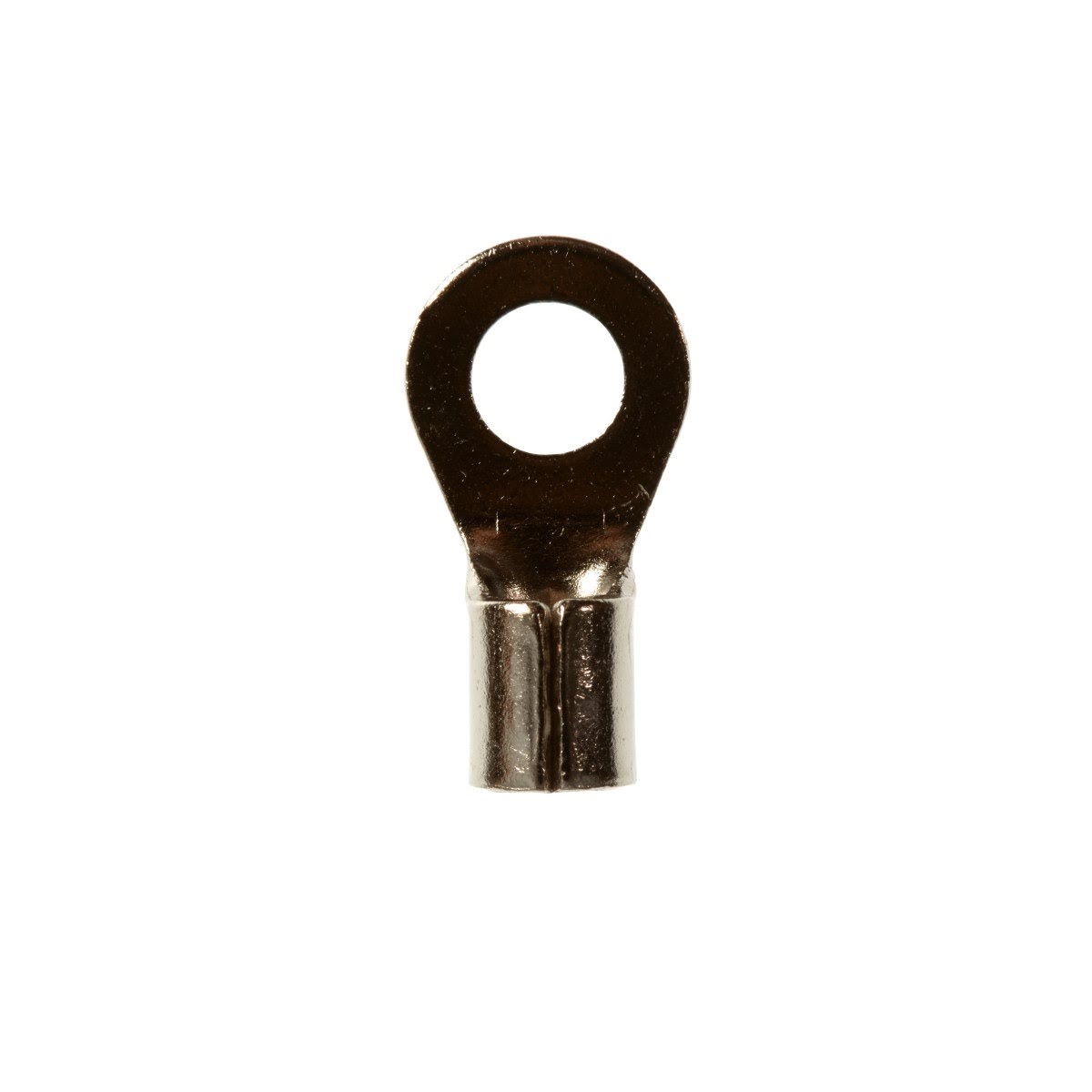 3M MU10-10RHTX High Temperature Ring Terminal Non-Insulated Nickel Plated Steel 10 to 12 AWG (7000133346) (50 Pack)