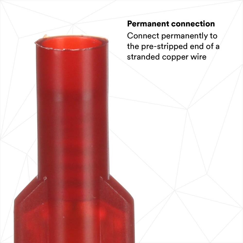 3M MNU18-250DFIX Scotchlok Female Disconnect Nylon Insulated, 22 - 18 AWG (7000133349) (100 Pack) - 5