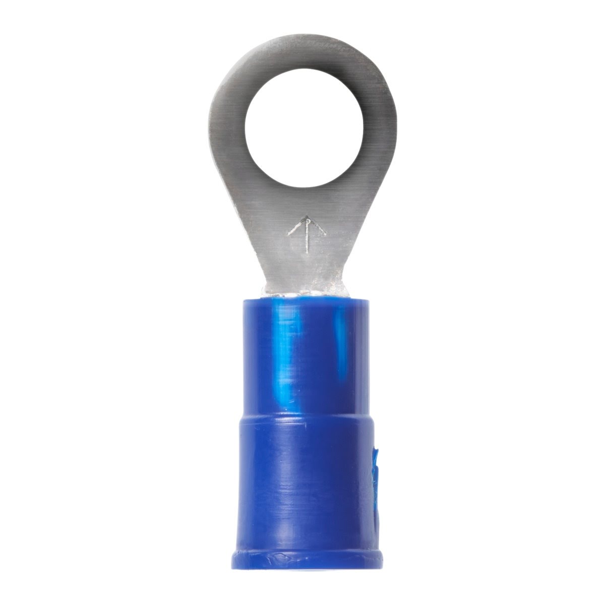 3M MVU14-10RX Ring Vinyl Insulated Ring Tongue Terminal, Standard Style, Tin Plated, Crimp Type, Blue, 16-14 AWG, Stud Size 10 (7000133366)