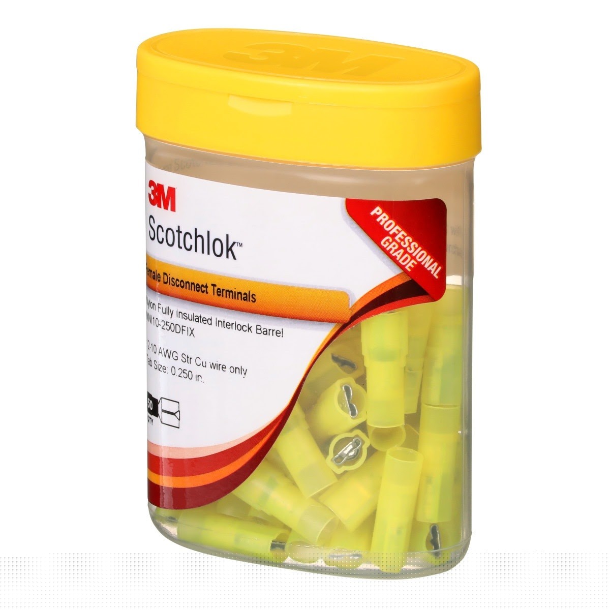 3M MNI10-250DFIX Scotchlok Female Disconnect Nylon Insulated, (7000133400) (500 Pack) - 10