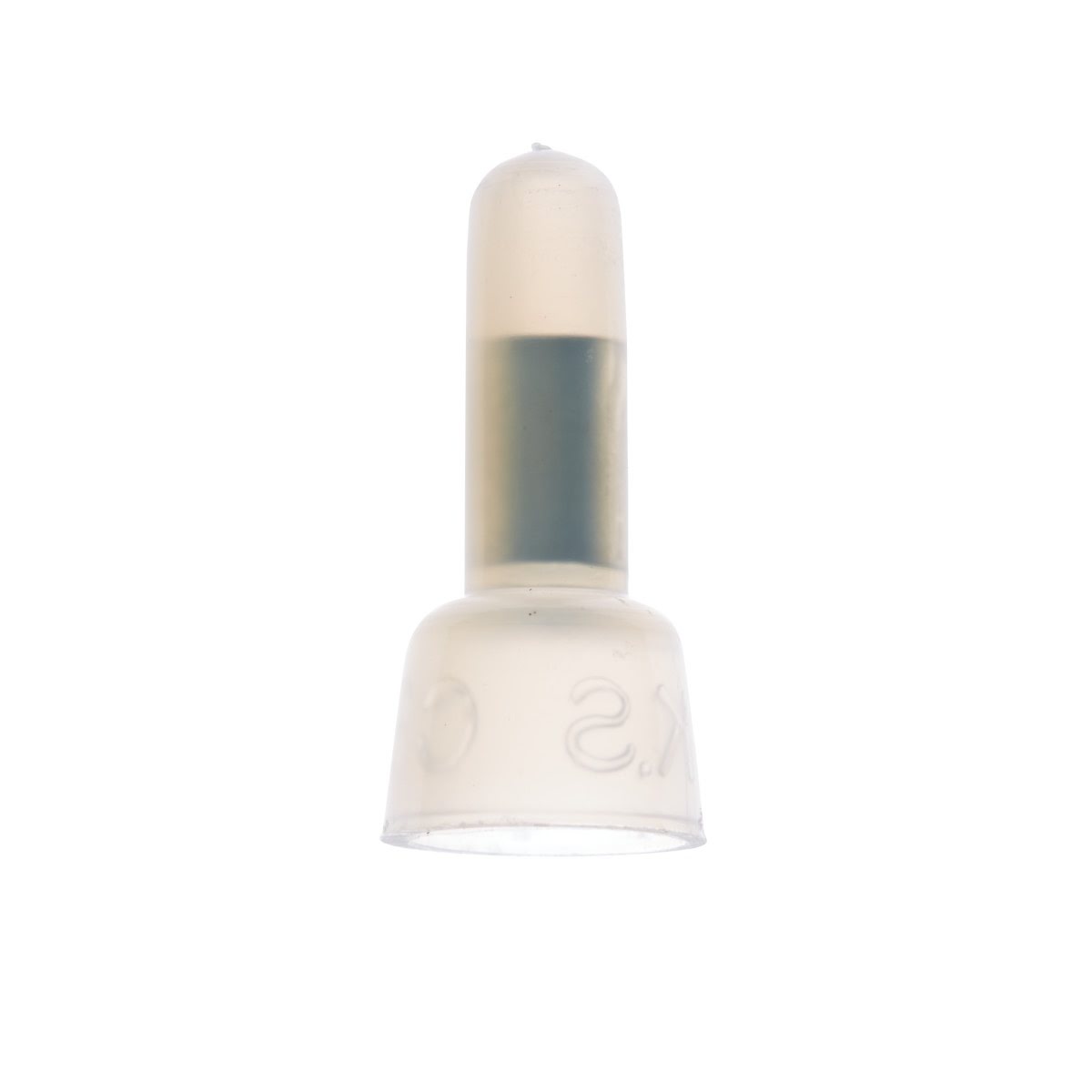 3M S-11-A Nylon Insulated Butted Seam Standard Closed End Connector, 22-16 AWG, Translucent White (7000133427) (100 Pack) - 2