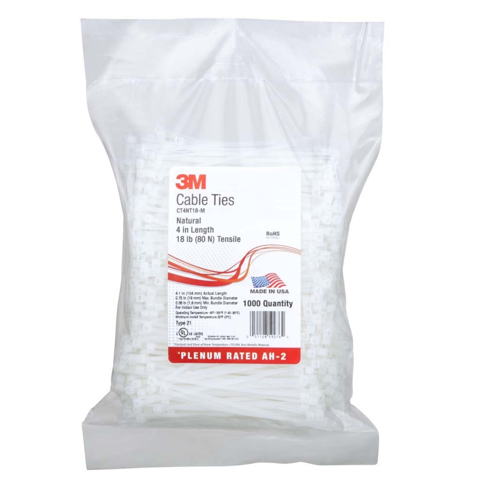 3M CT4NT18-M Cable Tie (7000133452) (10000 Pack) - 2