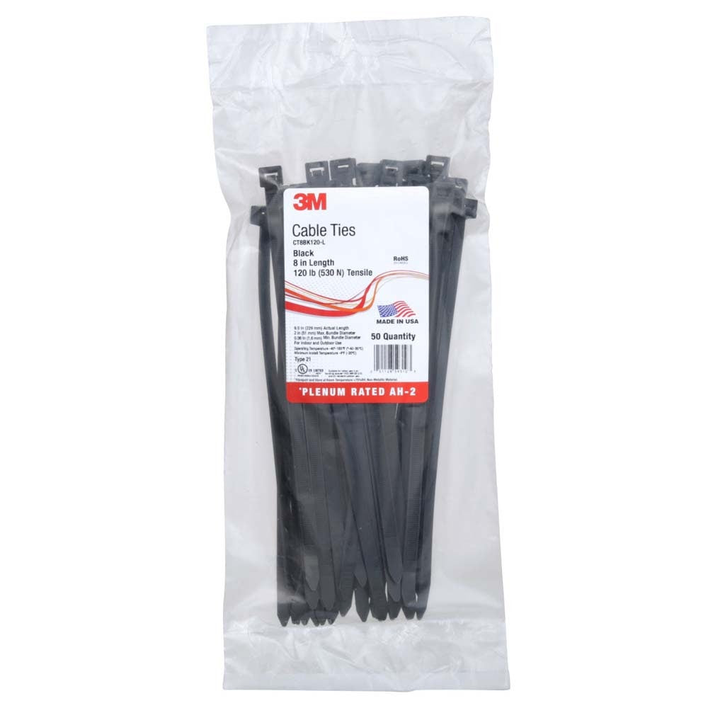 3M CT8BK120-L Cable Tie (7000133464) (500 Pack) - 2