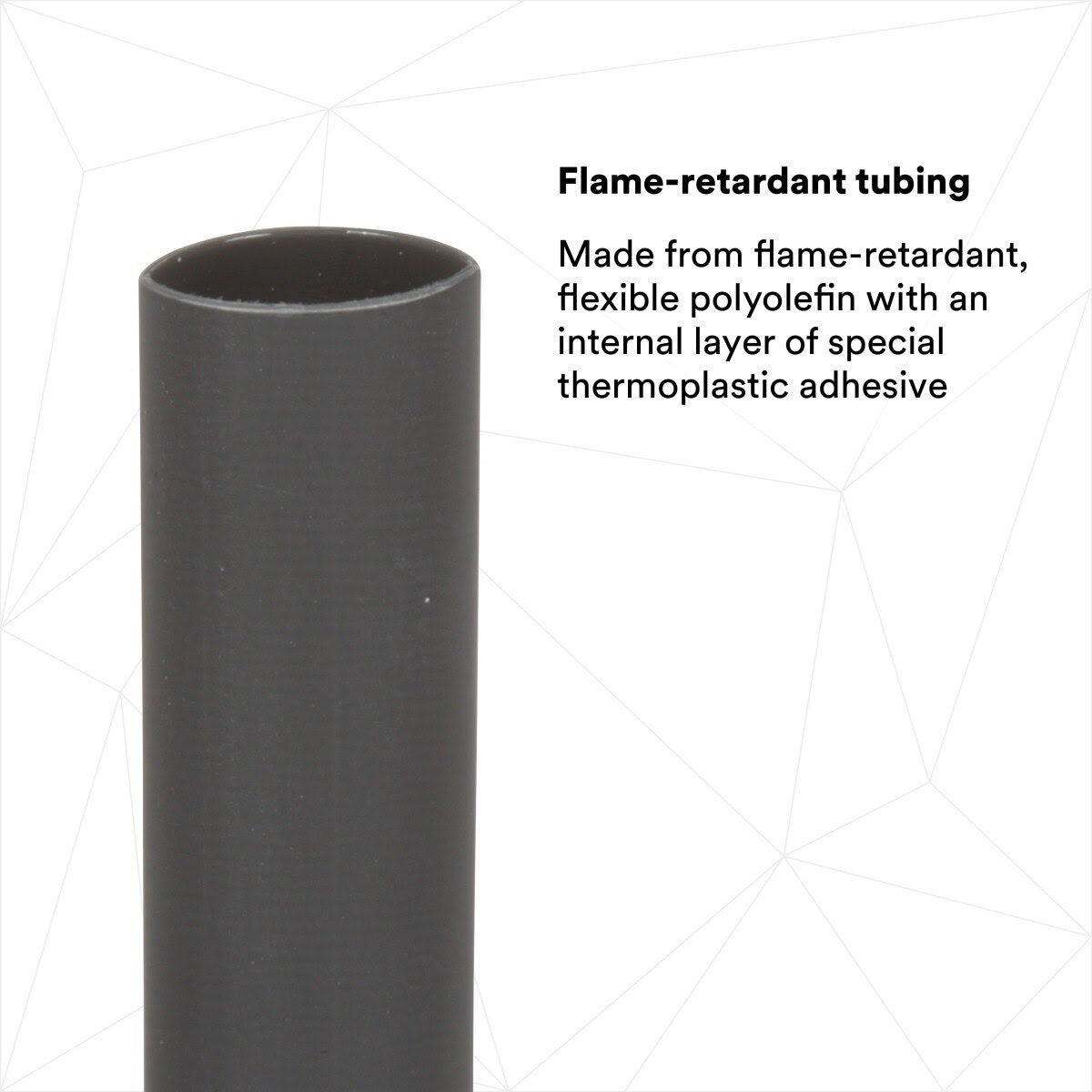 3M EPS-300 Thin-Wall Heat Shrink Tubing, Adhesive-Lined, 1/2-Black-48" (7000133583) (12 Pack) - 8