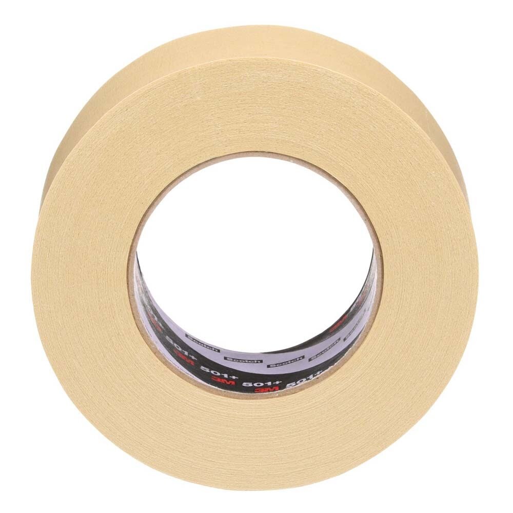 3M 7000138488 Specialty High Temperature Masking Tape 501+ Tan 48 mm x 55 m 7.3 mil (24 Pack) - 2
