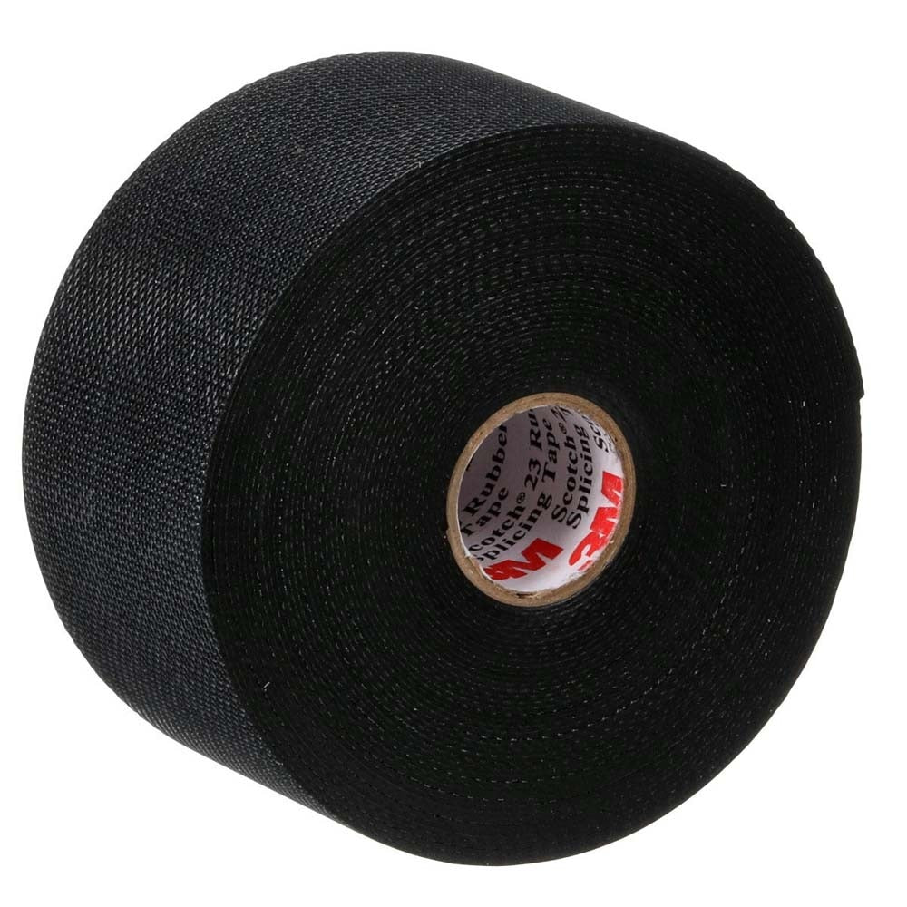 3M 7000138512 Scotch Rubber Splicing Tape 23, Black, 2 in x 30 ft