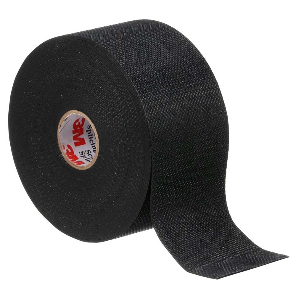 3M 7000138512 Scotch Rubber Splicing Tape 23, Black, 2 in x 30 ft - 2