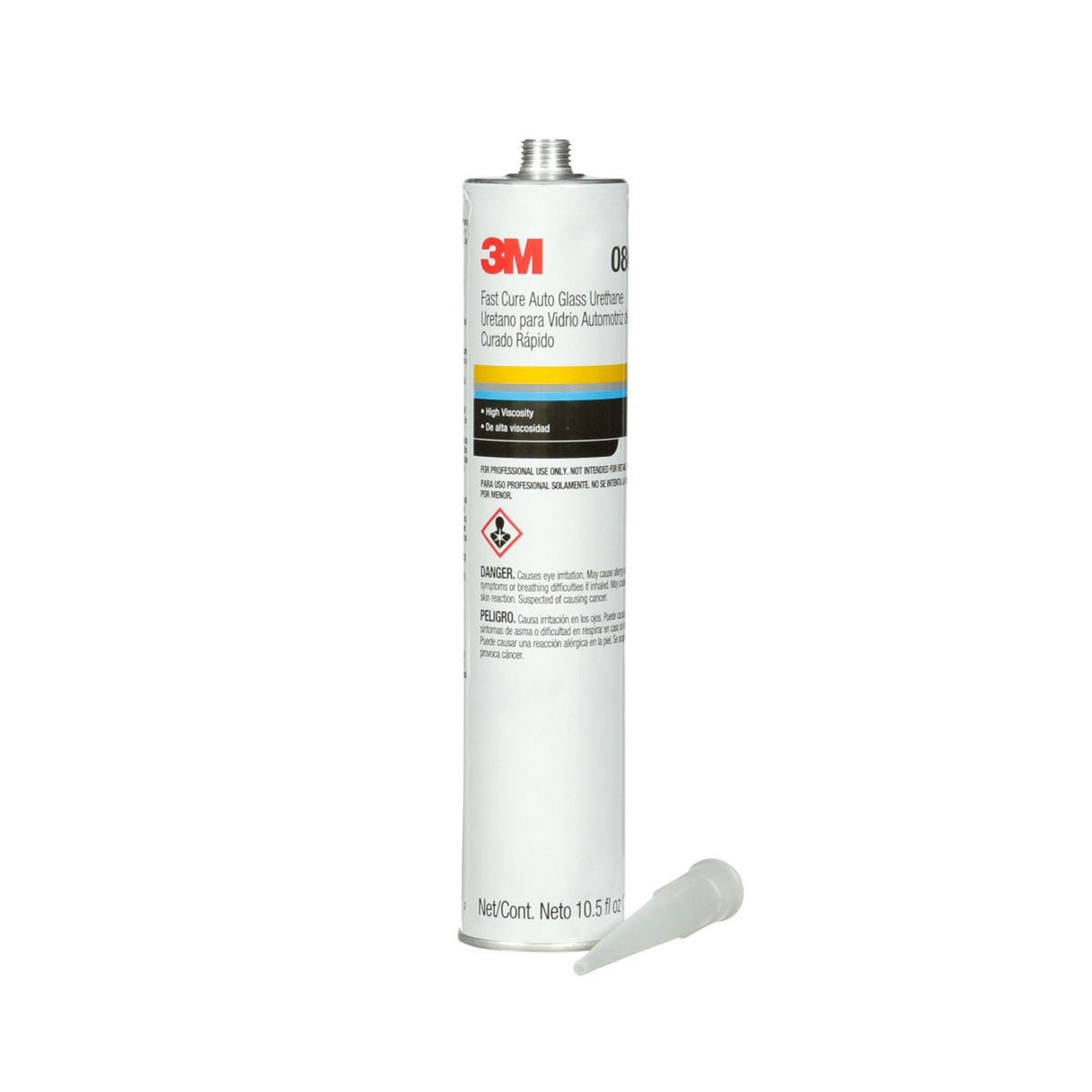 3M 08690 Fast Cure Auto Glass Urethane Polyurethane Adhesive, Black, 10.5 fl oz Cartridge (7000144585) (12 Pack)
