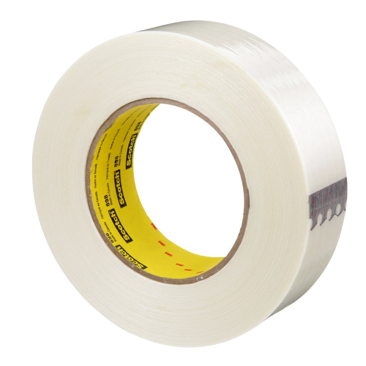 3M 898 Scotch Filament Tape, Clear, 36 mm x 55 m, 6.6 mil (7000144703) (24 Pack) - 3