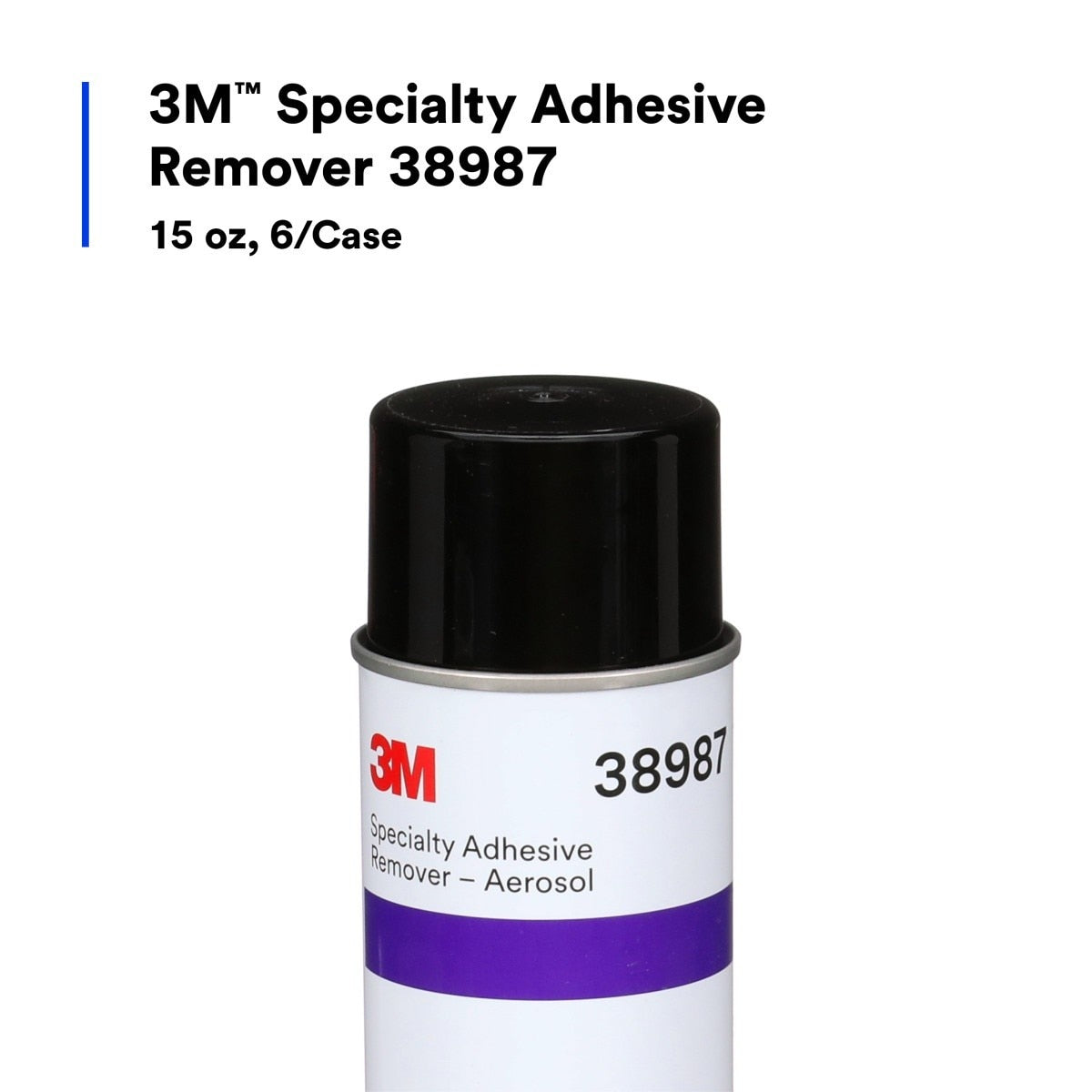 3M 38987 Specialty Adhesive Remover Aerosol, Solvent-Based, Transparent, 15 fl oz Can (7000148208) (6 Pack) - 5