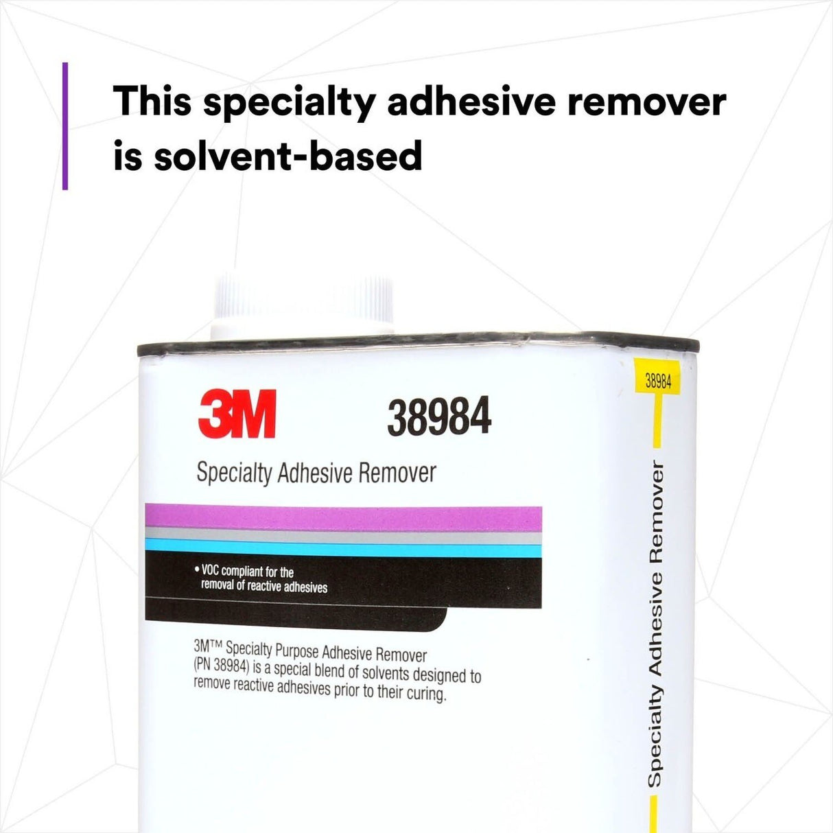 3M Specialty Adhesive Remover, Solvent Based, Transparent, 1 qt (38984) (7000148209) (6 Pack) - 5