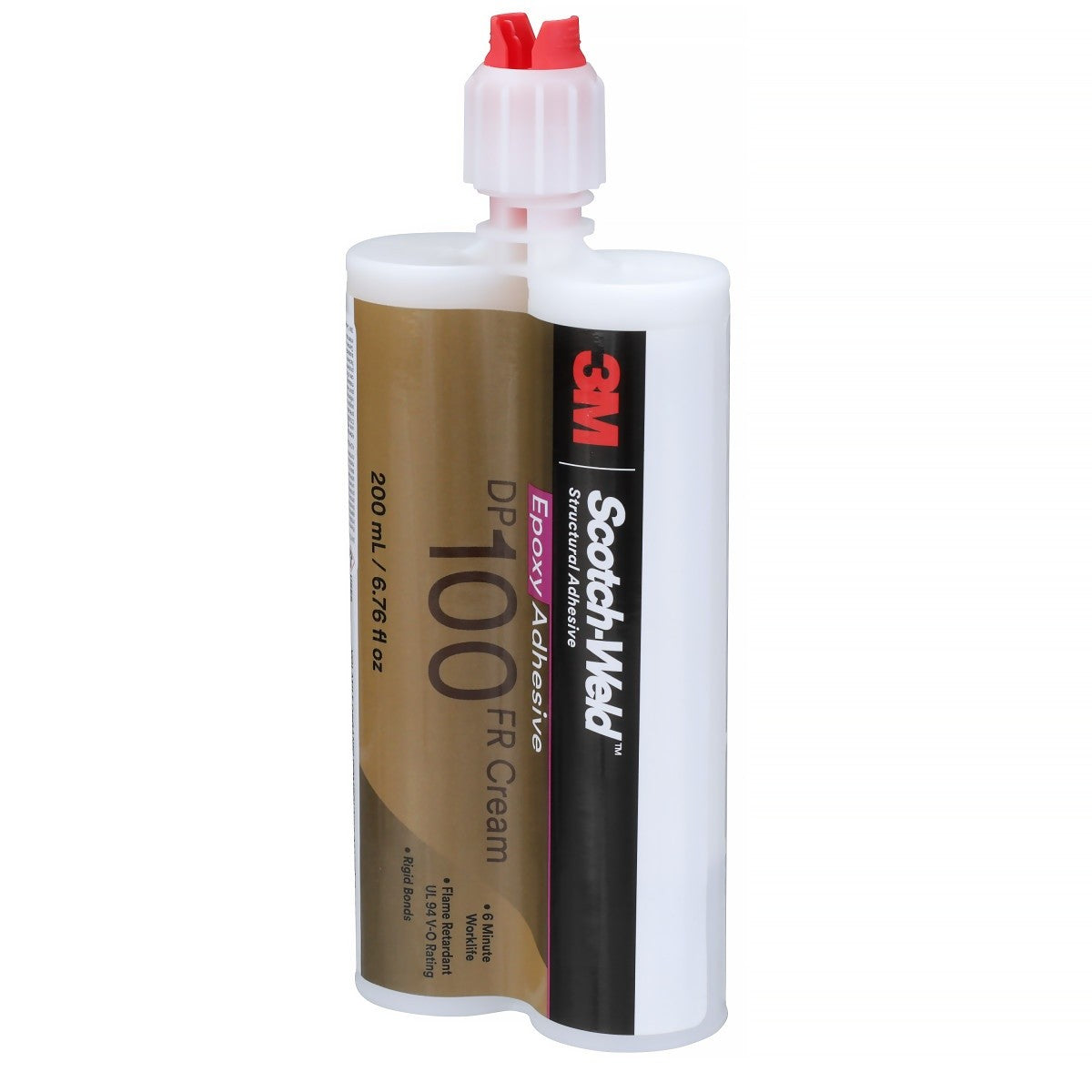 3M DP100FR Epoxy Adhesive, Flame Retardant, Cream, 200 mL Duo-Pak Cartridge (100FR) (7000148268) (12 Pack) - 6