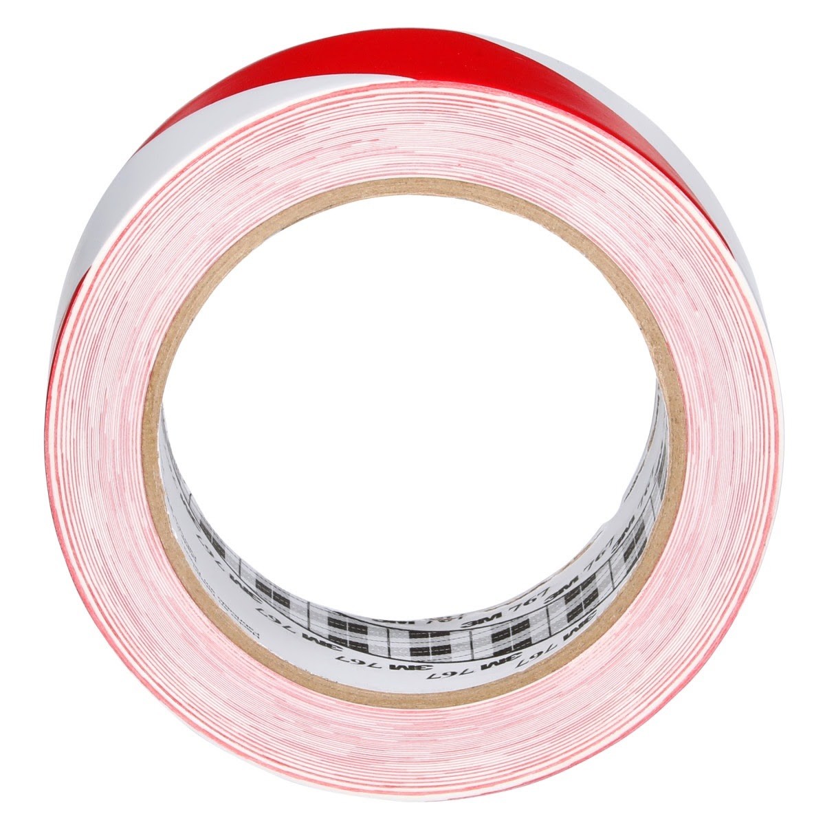 3M 767 Safety Stripe Vinyl Tape, Red/White, 2 in x 36 yd, 5 mil, Individually Wrapped Conveniently Packaged (7000148378) (24 Pack) - 4