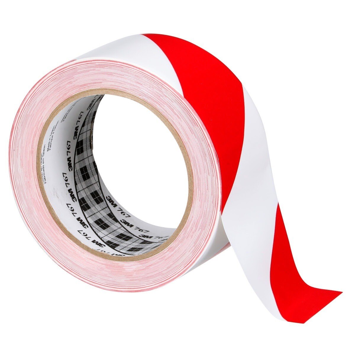 3M 767 Safety Stripe Vinyl Tape, Red/White, 2 in x 36 yd, 5 mil, Individually Wrapped Conveniently Packaged (7000148378) (24 Pack) - 6