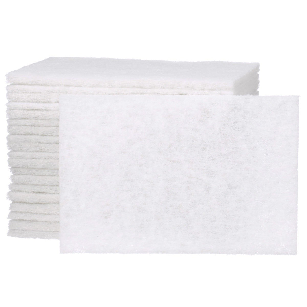 3M HP-HP 7445 Scotch-Brite Light Cleansing Hand Pad, Super Fine, White, 6 in x 9 in, for vinyl, porcelain, plastic, metal (7010294912) (3200 Pack) - 6