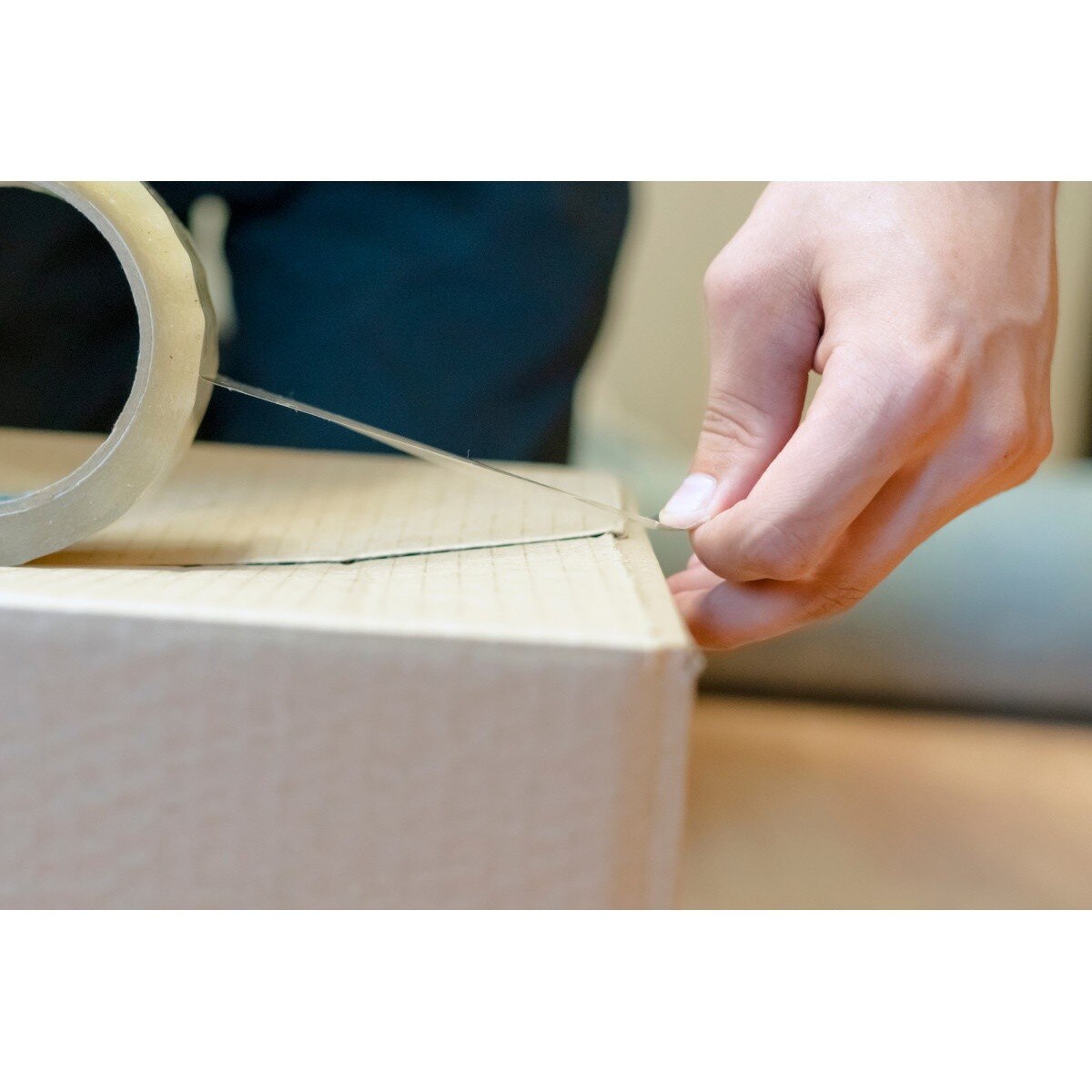 3M 68764-8 Scotch High Performance Box Sealing 375 Tape Clear, 48mm x 50m (7010295456) - 7