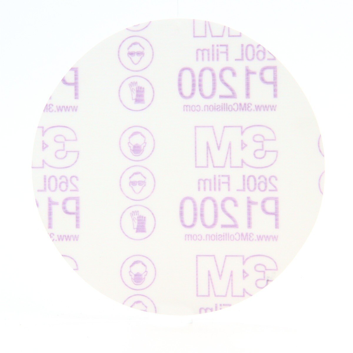 3M 260L 83678 Stikit Finishing Film Abrasive Disc, PSA, Aluminum Oxide P600, White, 5 in (7010298821) (4 Pack) - 3