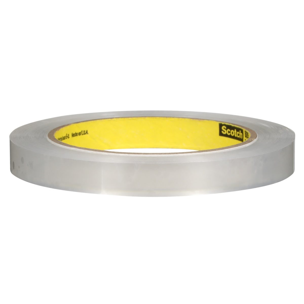 3M 605 Scotch Light Duty Packaging Tape, Clear, Cold Temperature, 3/8 in x 72 yd (7010300055) (96 Pack)