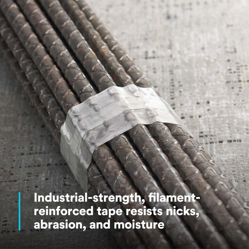 3M 7010300522 Scotch Filament Tape 898, Clear, 48 mm x 55 m, 6.6 mil - 6