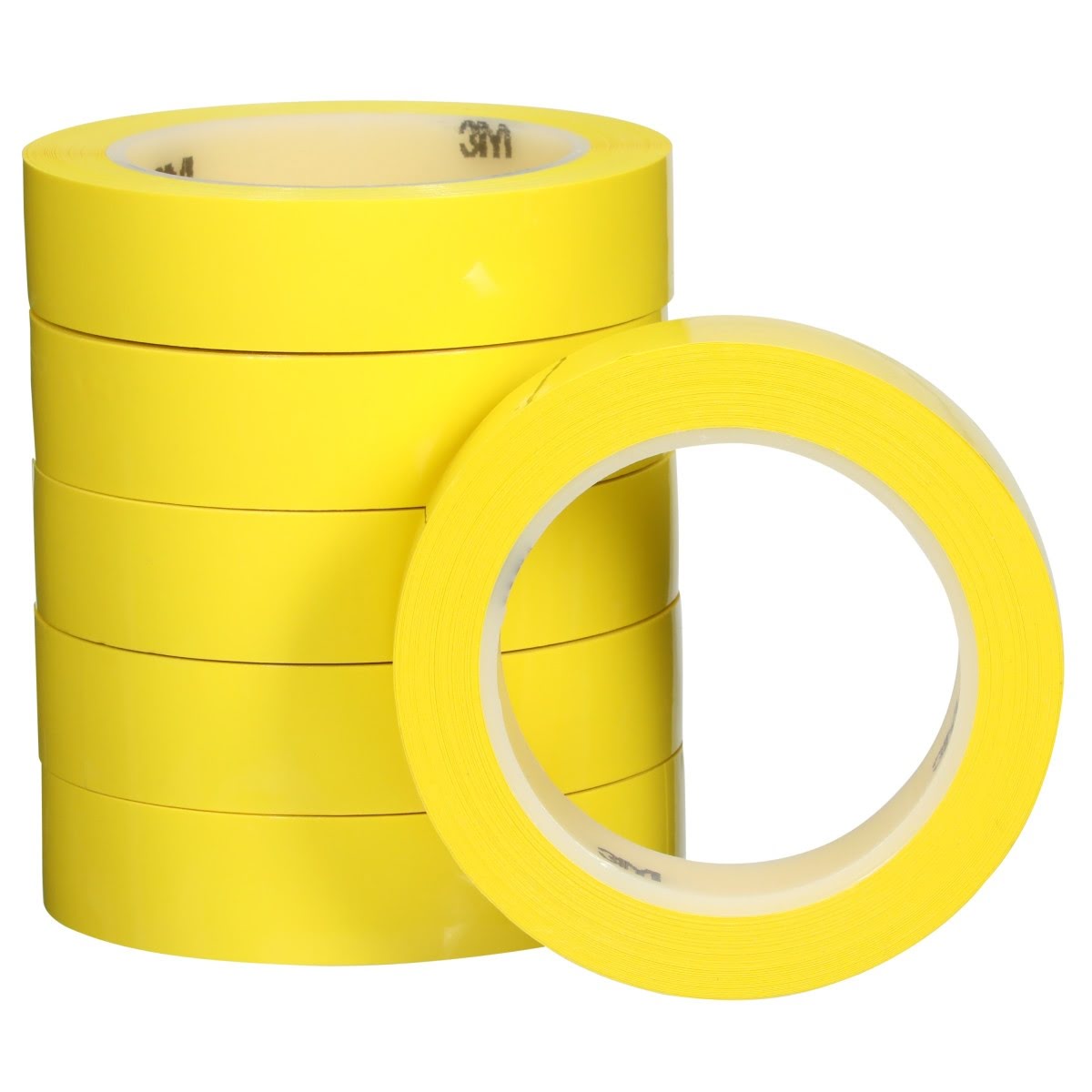 3M 483 Polyethylene Tape Yellow 1 in x 36 yd 5.0 mil (7010302434) (36 Pack) - 8
