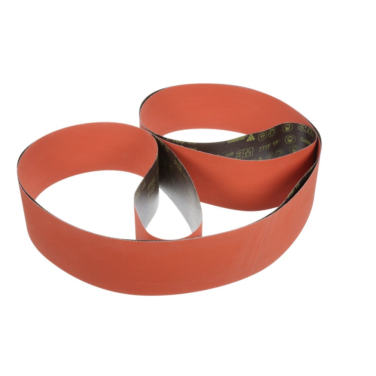 3M 777F Cubitron Cloth Belt, 80 Grit, YF Weight, Orange, 19 in x 48 in, Film-lok, Single-flex (7010307891) (5 Pack)